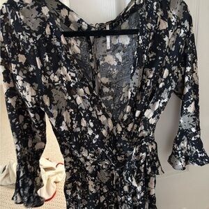 Free People VIP Wrap Romper